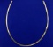 16 Inch Omega Necklace In 14k Gold