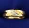 Diamond Band Ring In Yellow And White Gold