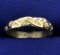 Vintage Handmade 14k White Gold Band Ring