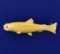 Salmon Fish Pin In 14k Yellow Gold