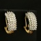 2ct Tw Diamond Earrings In 10k Yellow Gold