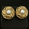 7 1/2mm Akoya Pearl Clip-on Earrings In 14k Yellow Gold