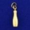 Bowling Pin Charm Or Pendant In 14k Yellow Gold