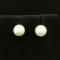 5.7mm Akoya Pearl Stud Earrings In 14k Yellow Gold