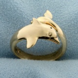 14k Dolphin Ring