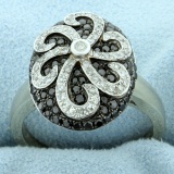 1 Ct Tw Black & White Diamond Ring