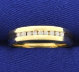 Diamond Band Wedding Or Anniversary Ring In 14k Yellow Gold