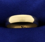 5mm Men's Wedding Band Ring In 14k Yellow Gold