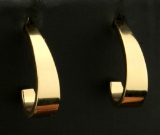 J Hoop Stud Enhancers In 14k Yellow Gold