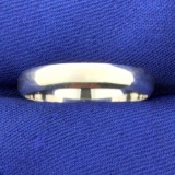 Men's Sterling Silver Wedding Band Ring