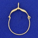 Charm Holder Pendant In 14k Yellow Gold