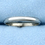 Wedding Band Ring In 14k White Gold
