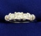 1 Ct Tw Round And Baguette Diamond Ring