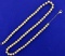 19 1/2 Inch Gold Ball Chain Necklace In 14k Yellow Gold