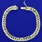 Italian Made 6 1/2 Inch Curb Link Bracelet In 14k Yellow Gold