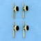 Four-piece Onyx Tuxedo Stud Set In 14k Yellow Gold