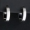 Hoop Earrings In 14k White Gold