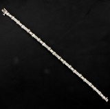 1 Ct Tw Diamond Line Bracelet In 10k White Gold
