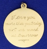 I Love You More Than Yesterday Pendant In 14k Yellow Gold