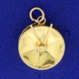 Steel Drum And Mallets Pendant Or Charm In 14k Yellow Gold