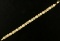 7 Inch Diamond Cut Designer Bracelet In 10k Yellow And White Gold