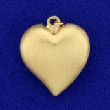 Large Heart Pendant In 18k Yellow Gold