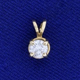 1/4ct Diamond Pendant In 14k Yellow Gold