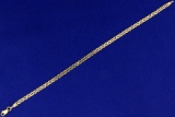 7 1/2 Inch Italian Made Mariner Or Anchor Link Bracelet In 14k Gold