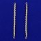 Rope Chain Stud Earring Enhancers In 14k Yellow Gold