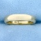 Comfort Fit Rounded Edge 4mm Gold Wedding Band In 14k Yellow Gold