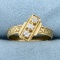 Antique 1/4ct Tw Mine Cut Diamond 3-stone Ring In 18k Yellow Gold