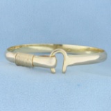 St. Croix Designer Hook Bracelet In 14k Yellow Gold