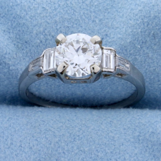 1.4ct Tw Diamond Engagement Ring In Platinum