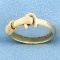 St. Croix Hook Designer Ring By Sonya In 14k Yellow Gold