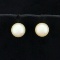 6.5mm Akoya Pearl Stud Earrings In 14k White Gold