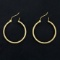 Large Hoop Earrings In 14k Yellow Gold