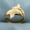 14k Gold Dolphin Ring