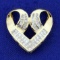1ct Tw Diamond Heart Pendant In 14k Yellow Gold
