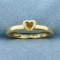 Heart Citrine Ring In 10k Yellow Gold