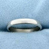 3mm Gold Wedding Band Ring In 14k White Gold
