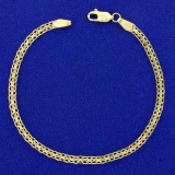 7 Inch Bismark Link Bracelet In 18k Yellow Gold