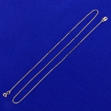 16 1/2 Inch Box Link Neck Chain In 14k Yellow Gold