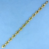 1.3ct Tw Natural Emerald Bracelet In 18k Yellow Gold
