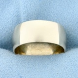 Wide Wedding Band Ring In 10k Yellow Gold