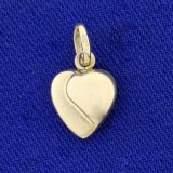Heart Charm In 14k Yellow Gold