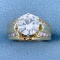 3.5ct Tw Diamond Engagement Ring In14 K Yellow Gold