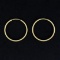 1 Inch Continuous Hoop Earrings In 14k Yellow Gold
