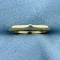 Knife Edge Shadow Band Or Stacking Band Ring In 14k Yellow Gold