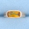 Citrine Pinky Ring In 14k Yellow Gold