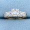 Vintage Diamond Ring In 14k Yellow And White Gold